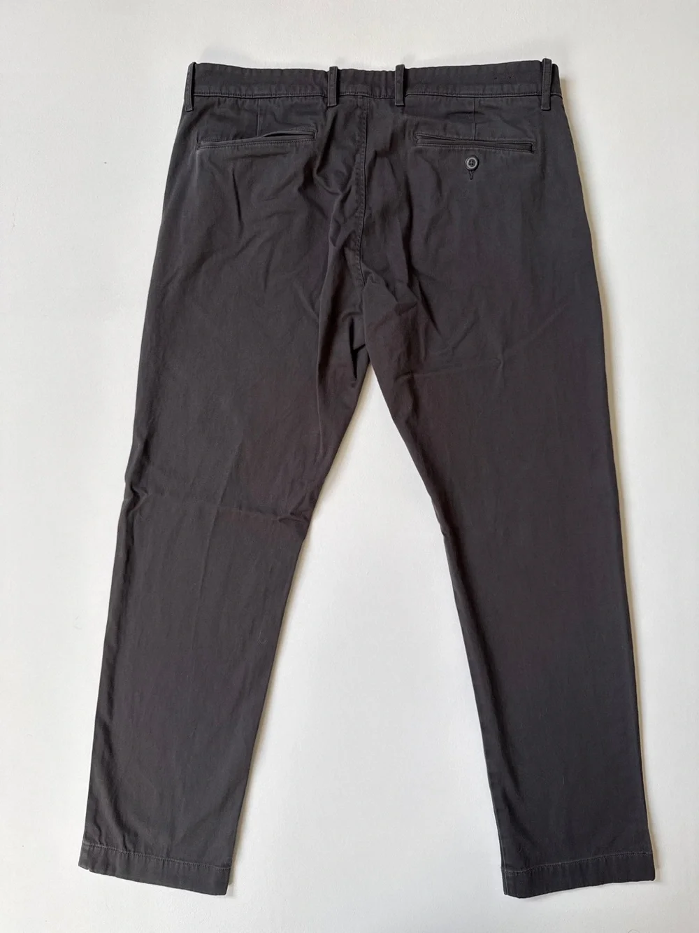 J. Crew Men's Dark Charcoal Slim Chinos